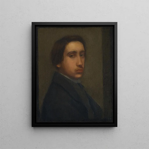Degas i svart rock - Edgar Degas — inramlat konstverk på väggen
