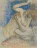 kvinna vid sin toalett - Edgar Degas — vy av konstverket