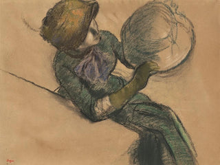 Edgar Degas - Femme tenant un chapeau.webp