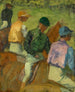 Quatre jockeys - Edgar Degas — vy av konstverket