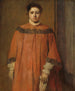 Flicka i röd - Edgar Degas — vy av konstverket