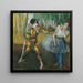 Harlequin och Colombine - Edgar Degas — inramlat konstverk på väggen