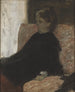 Dame i svart - Edgar Degas — vy av konstverket