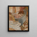 Le Bain Femme dans sa baignoire - Edgar Degas — inramlat konstverk på väggen