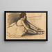 Le Repos de la danseuse - Edgar Degas — inramlat konstverk på väggen