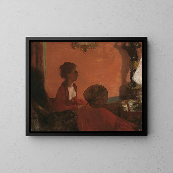 Madame Camus - Edgar Degas — inramlat konstverk på väggen