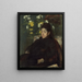 Mademoiselle Malo - Edgar Degas — inramlat konstverk på väggen