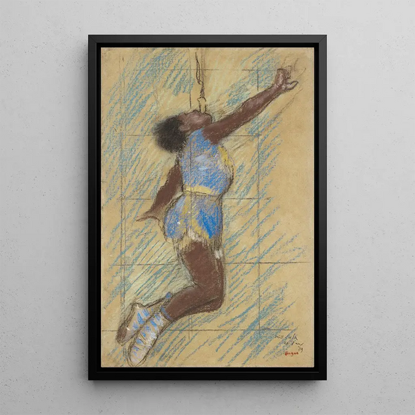 Reproduktion av målningen Miss Lala au cirque Fernando - Edgar Degas