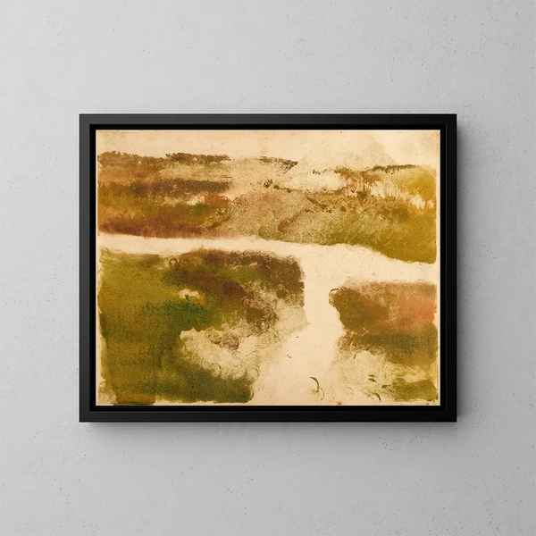 Landskapsbild av berg - Edgar Degas — inramlat konstverk på väggen
