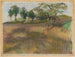 Champ labouré bordé d'arbres - Edgar Degas — vy av konstverket