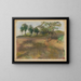 Champ labouré bordé d'arbres - Edgar Degas — inramlat konstverk på väggen
