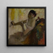 porträtt av fröken Rose Caron - Edgar Degas — inramlat konstverk på väggen