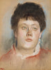 Porträtt av kvinna - Edgar Degas — vy av konstverket