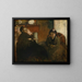 porträtt av Mme Lisle och Mme Loubens - Edgar Degas — inramlat konstverk på väggen