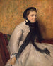 Portrait av en kvinna i grått - Edgar Degas — vy av konstverket