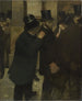 Portraits à la Bourse - Edgar Degas — vy av konstverket