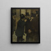 Portraits à la Bourse - Edgar Degas — inramlat konstverk på väggen