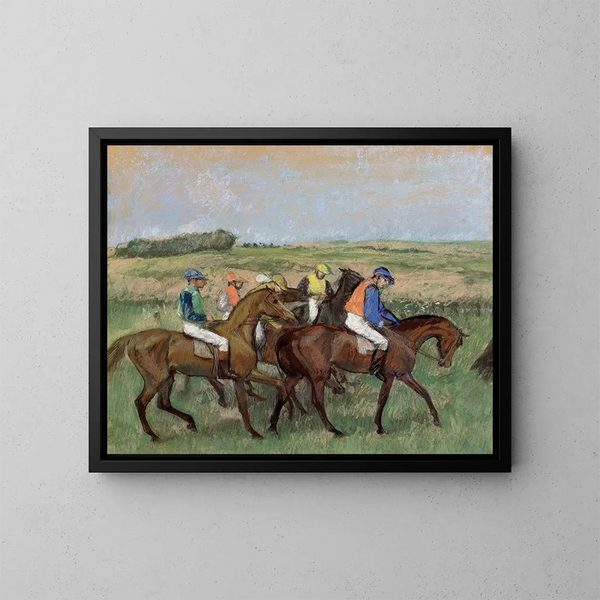 Races - Edgar Degas — inramlat konstverk på väggen