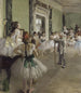 La classe de ballet - Edgar Degas — vy av konstverket