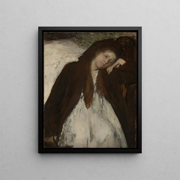 Le convalescent - Edgar Degas — inramlat konstverk på väggen