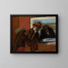 La Conversation - Edgar Degas — inramlat konstverk på väggen