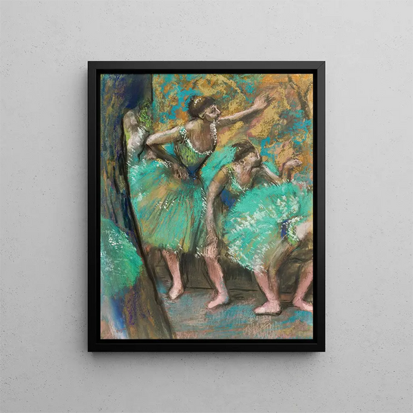 Les danseurs - Edgar Degas — inramlat konstverk på väggen