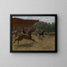 Le Faux Départ - Edgar Degas — inramlat konstverk på väggen