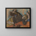 La modiste - Edgar Degas — inramlat konstverk på väggen