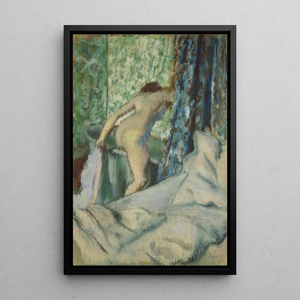 Le Bain du matin - Edgar Degas — inramlat konstverk på väggen