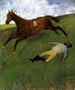 Verletzter Jockey Jockey blessé - Edgar Degas — vy av konstverket