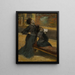 Besök på ett museum - Edgar Degas — inramlat konstverk på väggen