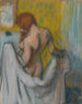 kvinna med en handduk - Edgar Degas — vy av konstverket