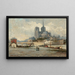 Notre-Dame de Paris - Edmund Aubrey Hunt — inramlat konstverk på väggen