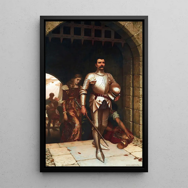 Reproduktion av målningen Conquête - Edmund Blair Leighton