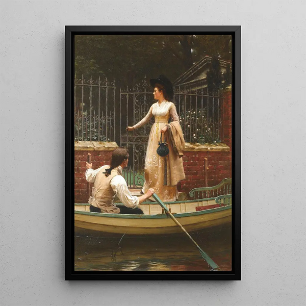 L'Enlèvement - Edmund Blair Leighton — inramlat konstverk på väggen