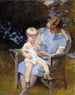 Marjorie och den lille Edmund - Edmund Charles Tarbell — vy av konstverket