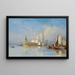 La Dogana och Santa Maria della Salute, Venedig - Edmund Gustavus Muller — inramlat konstverk på väggen