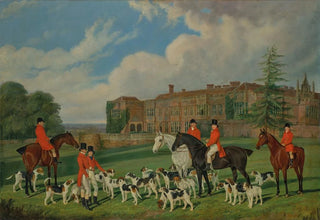 Edmund Havell - A Meet of Sir John Copes Hounds at Bramshill Hampshire.webp