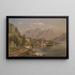 Vue sur Zell am See - Edmund Hd — inramlat konstverk på väggen