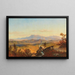 Vue des collines sabines près de Rome - Edmund Von Wrndle — inramlat konstverk på väggen