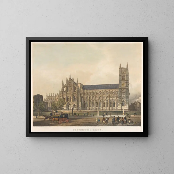 Abbaye de Westminster - Edmund Walker — inramlat konstverk på väggen