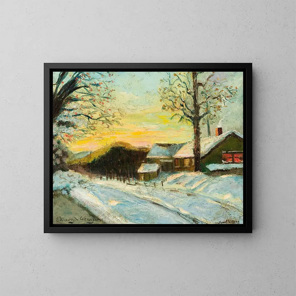 Short Hills, New Jersey - Edmund William Greacen — inramlat konstverk på väggen