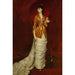 Le parasol rouge - Édouard Alexandre Sain — vy av konstverket