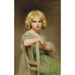 Portrait av Eva, målarens dotter - Édouard Cabane — vy av konstverket
