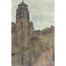 Reproduktion av målningen av Église de la Madeleine, Genève - Édouard Vallet