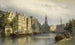 Le Singel à Amsterdam, vy mot Monnaie - Eduard Alexander Hilverdink — vy av konstverket