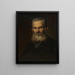 Portrait av konstnären Teodor Boemma - Eduard Ballo — inramlat konstverk på väggen