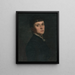 Portrait d'une dame - Eduard Hrik — inramlat konstverk på väggen