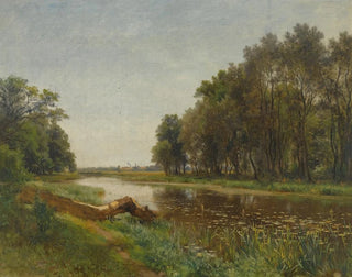 Eduard Peithner von Lichtenfels - The MarchAu Near Lundenburg.webp