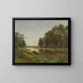 Eduard Peithner von Lichtenfels - The MarchAu Near Lundenburg.webp